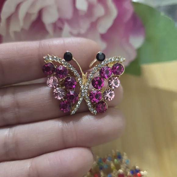 Colorful Enamel Brooch Set of 5 - Picture 4 of 7